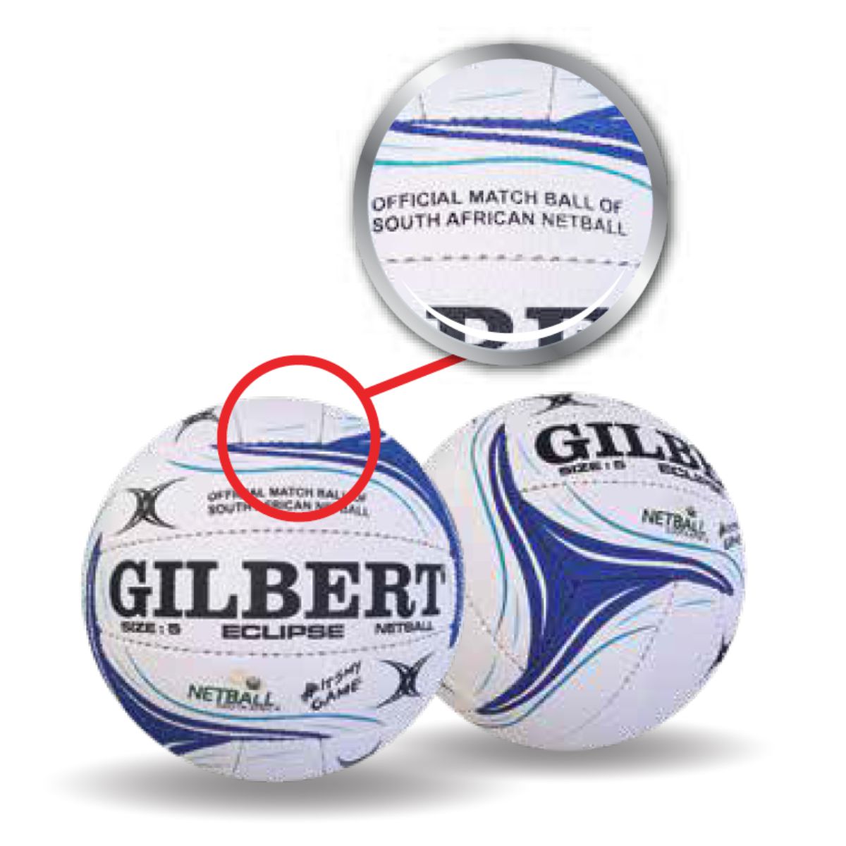 Gilbert Eclipse Netball Ball Premier Sportswear