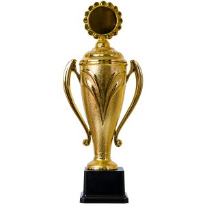 Plastic Trophy, Incl Fig, Gold, Small, 40Cm