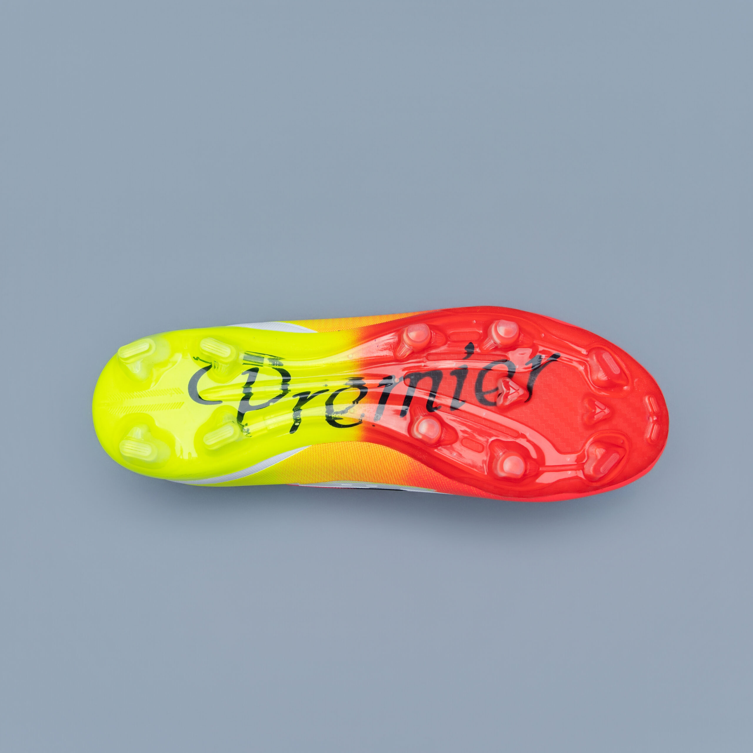 Mens FSO White-Yellow-Orange Soccer Boot - Image 3