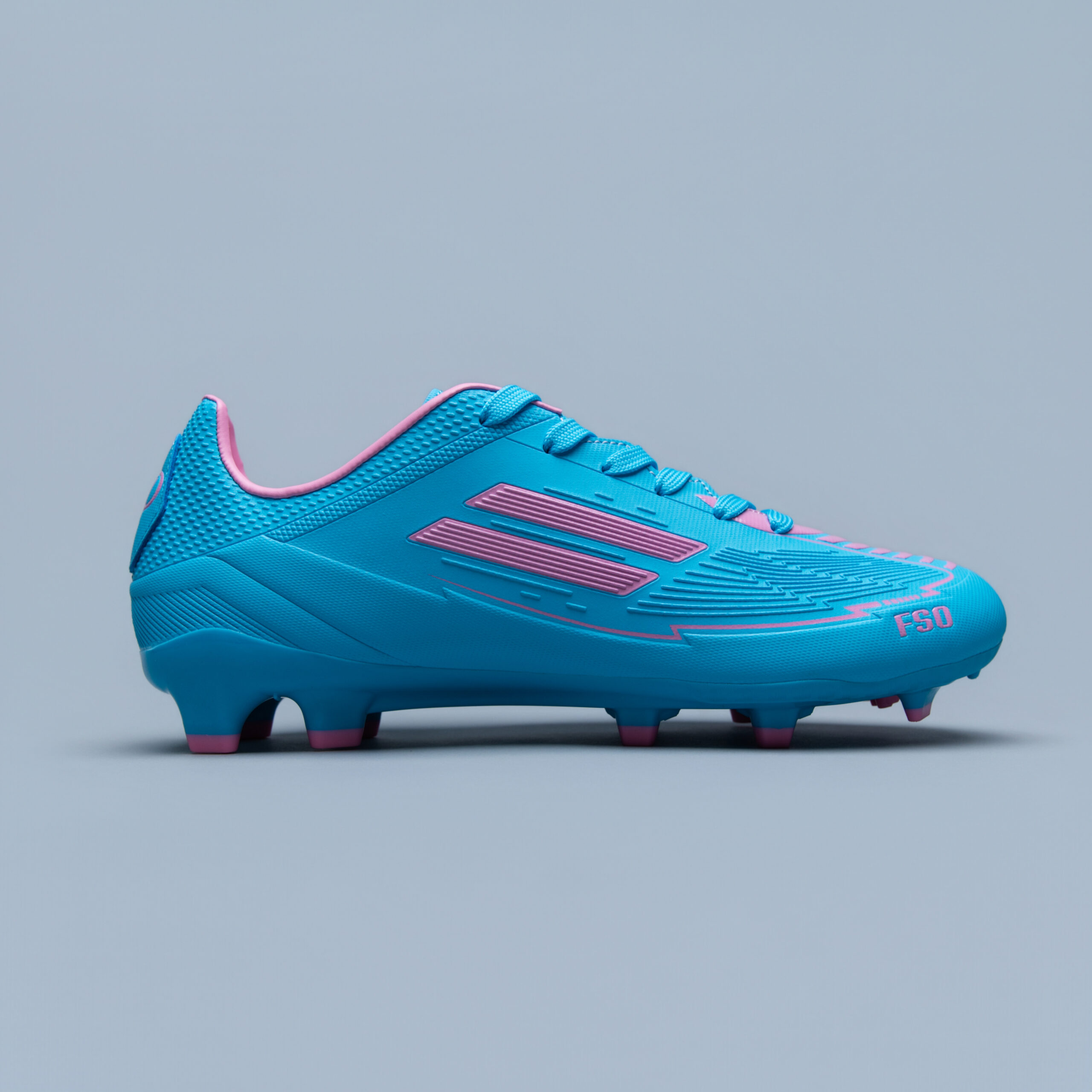 Mens FSO Blue/Lilac Soccer Boot - Image 4