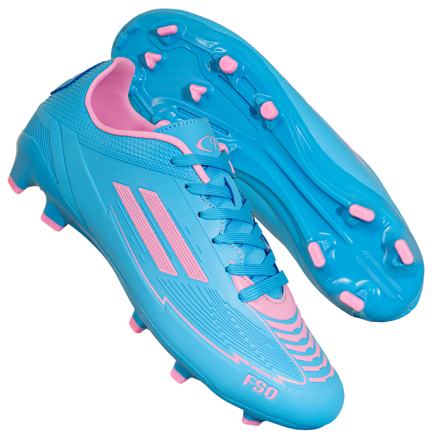 Mens FSO Blue/Lilac Soccer Boot - Image 7