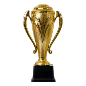 Plastic Trophy, Incl Fig, Gold, Small, 28Cm