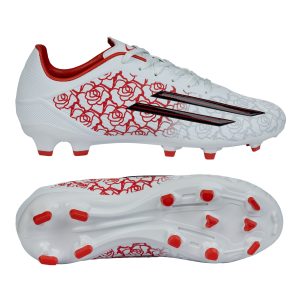 Mens Hyperfusion Firm Ground Soccer Boots White/Red