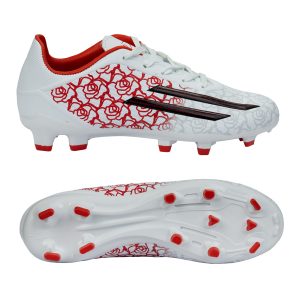 Youth Hyperfusion Firm Ground Soccer Boots White/Red